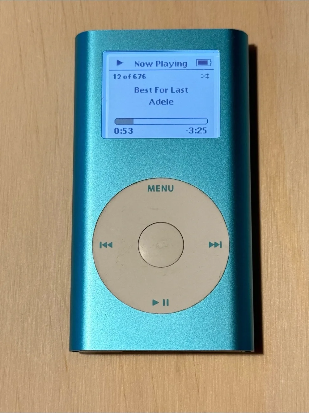 iPod Mini 1st Gen Model:A1051 6GB Blue Tested Good w/676 Song Read Info Below!!